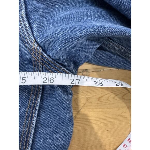 VINTAGE Old Rye Denim Barn Jacket Coat Mens XXL Corduroy Collar Flannel Lined - Picture 11 of 12